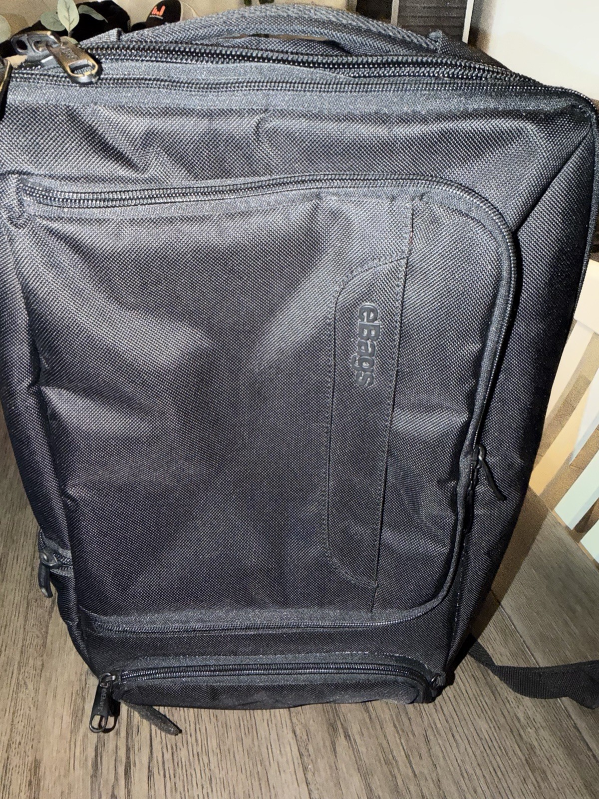 eBags TLS Professional Laptop Backpack Black Orange Travel Bag EB2146-16