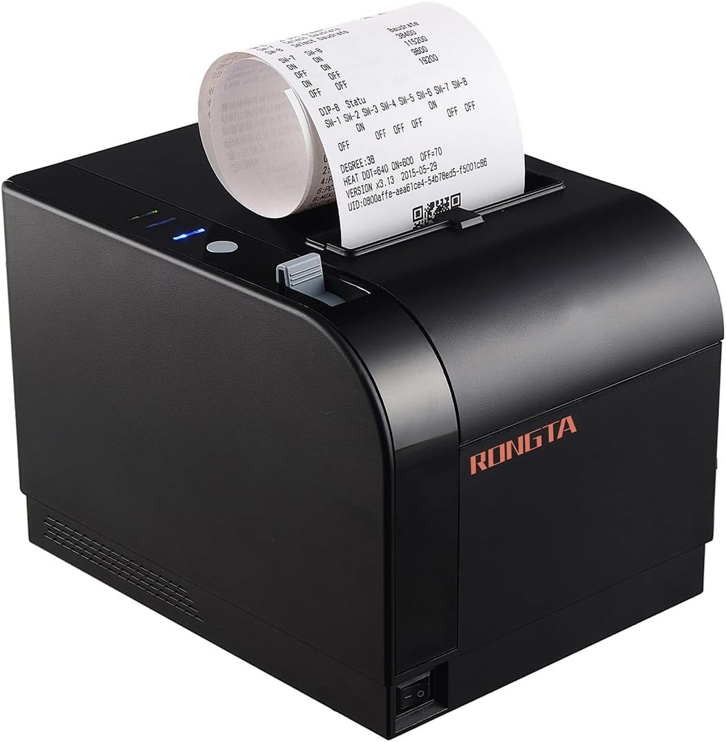 80mm Thermal Receipt Printer POS USB Ethernet Serial Auto Cutter Windows PC