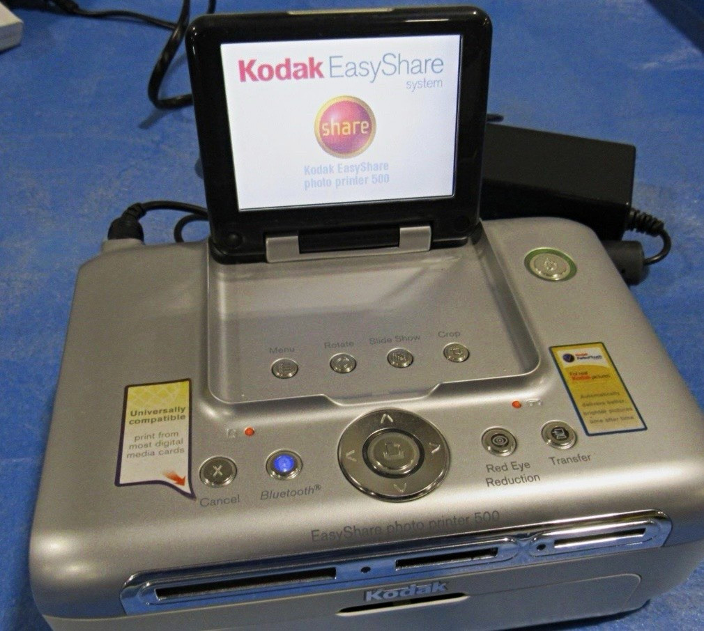 Kodak EasyShare Photo Printer 500 PP500 Bluetooth Photo Printer w/ AC Adapter