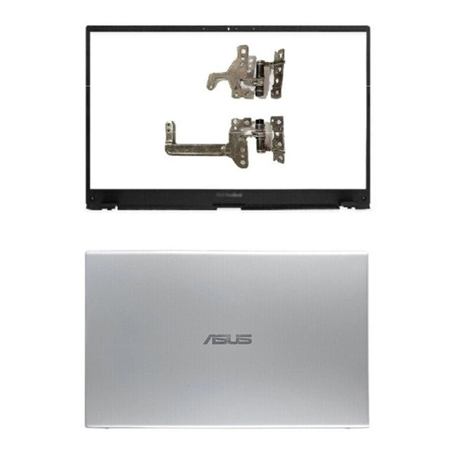 Silver Back Cover Top Lid +Bezel+HingesFor ASUS VivoBook X512 X512U F512 V5000F 