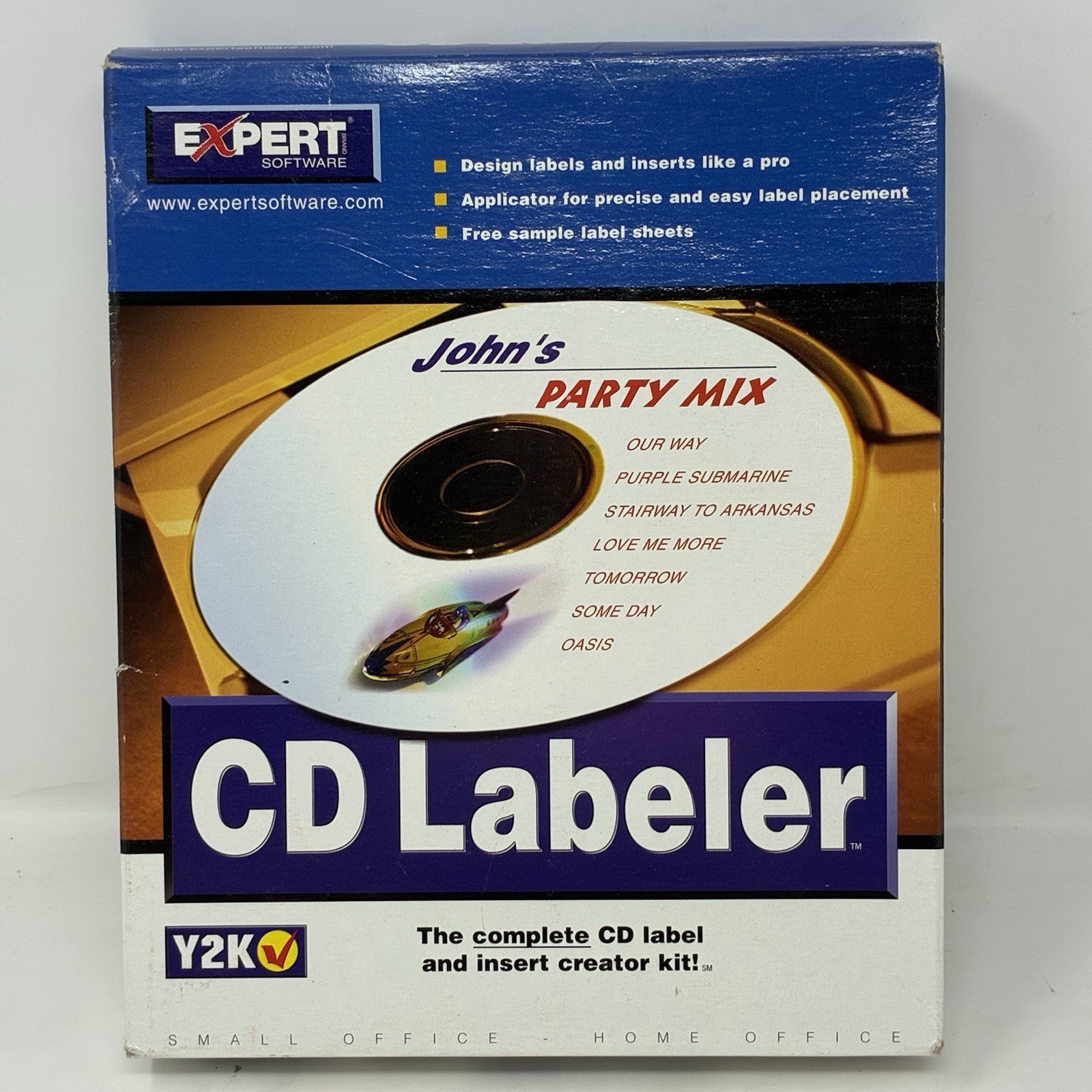 Expert Vintage Software CD Labeler Circa 1999 Full Retail Box