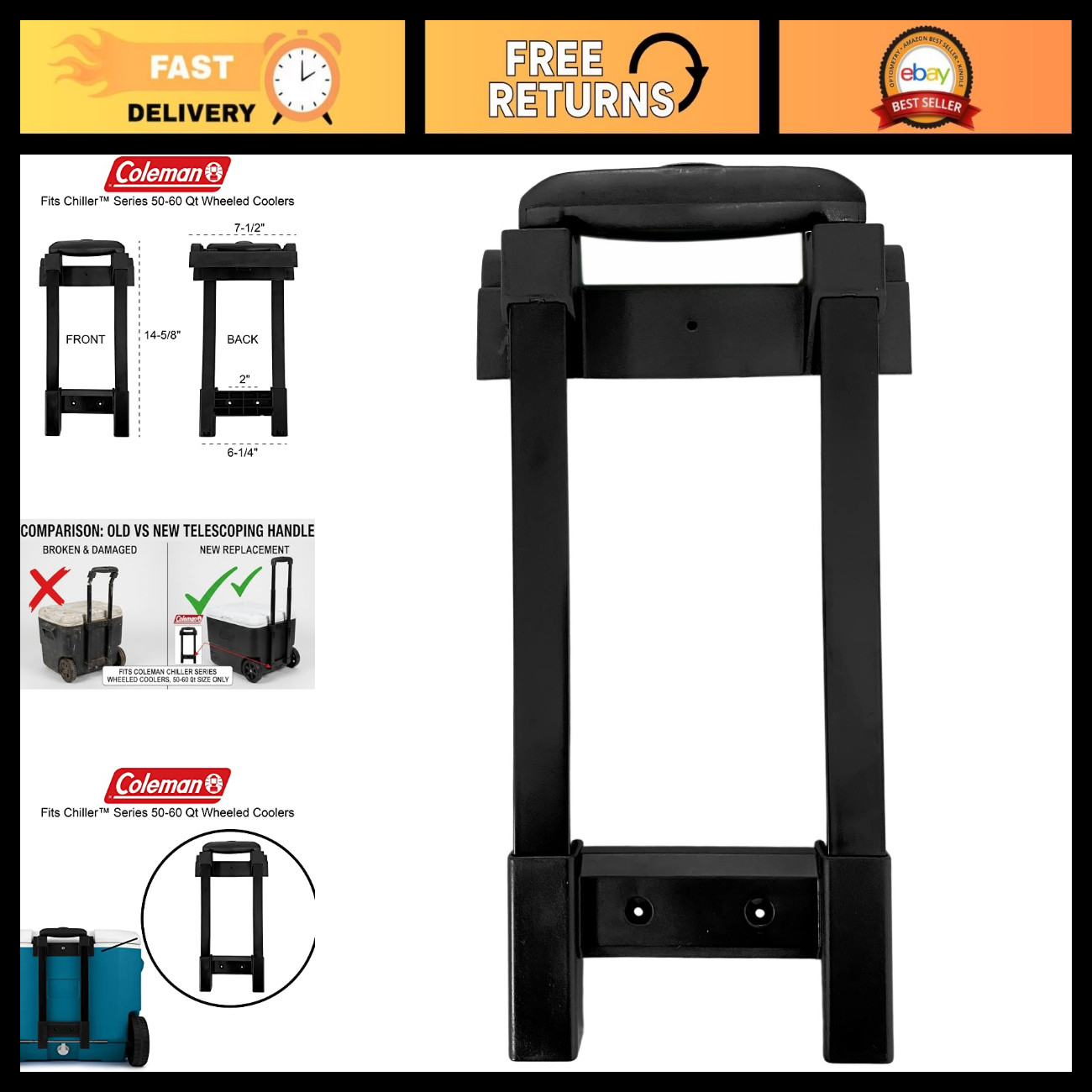 Heavy-Duty Cooler Handle Locking Mechanism - Durable, Secure & Easy to Install