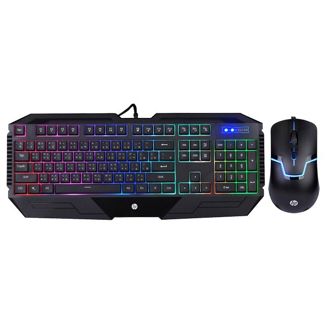 HP GK1100 Wired Gaming Keyboard + Mouse combo, LED backlit (SPANISH)