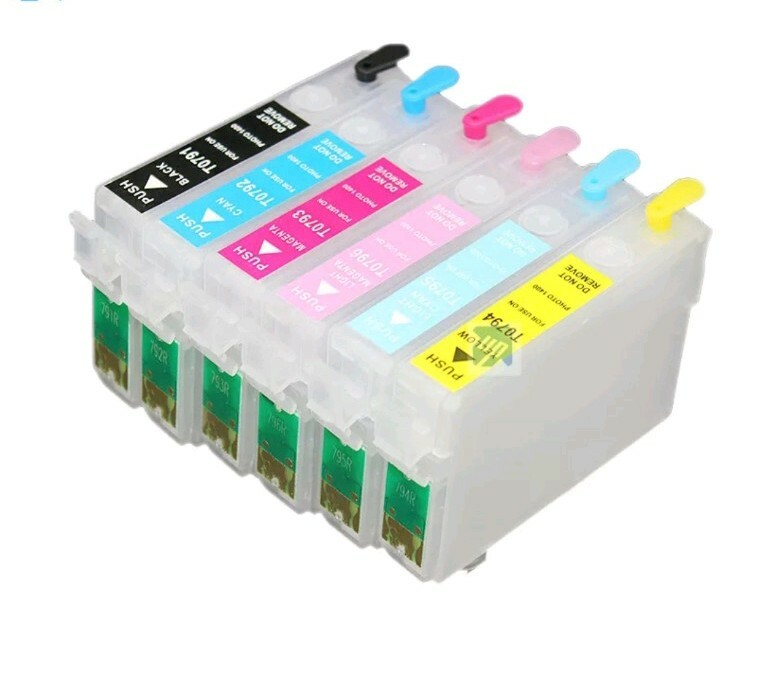 Empty refill Ink Cartridges T079 for Artisan 1430 1400 P50 PX700 800 830  NONOEM