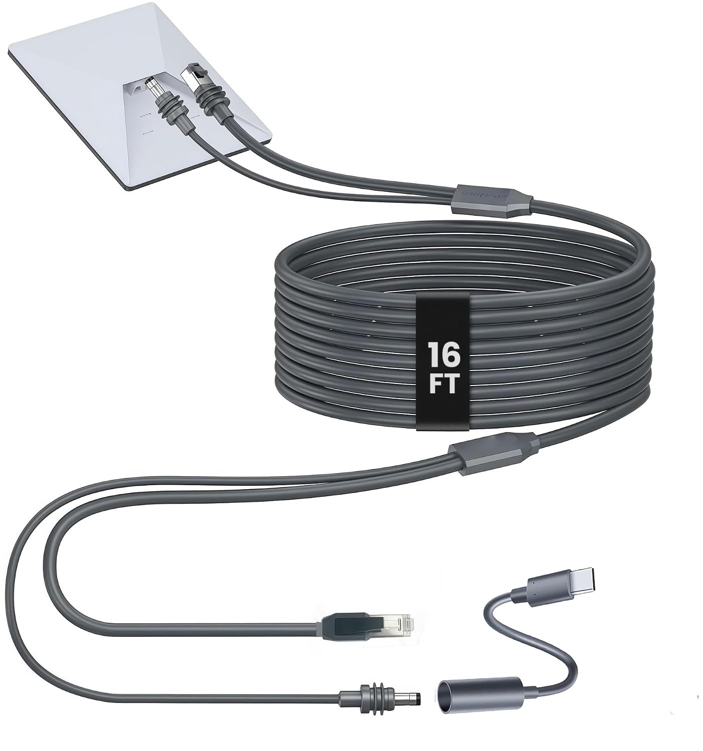 Starlink Mini Ethernet Cable 5M/16FT, 2-In-1 Power and Data