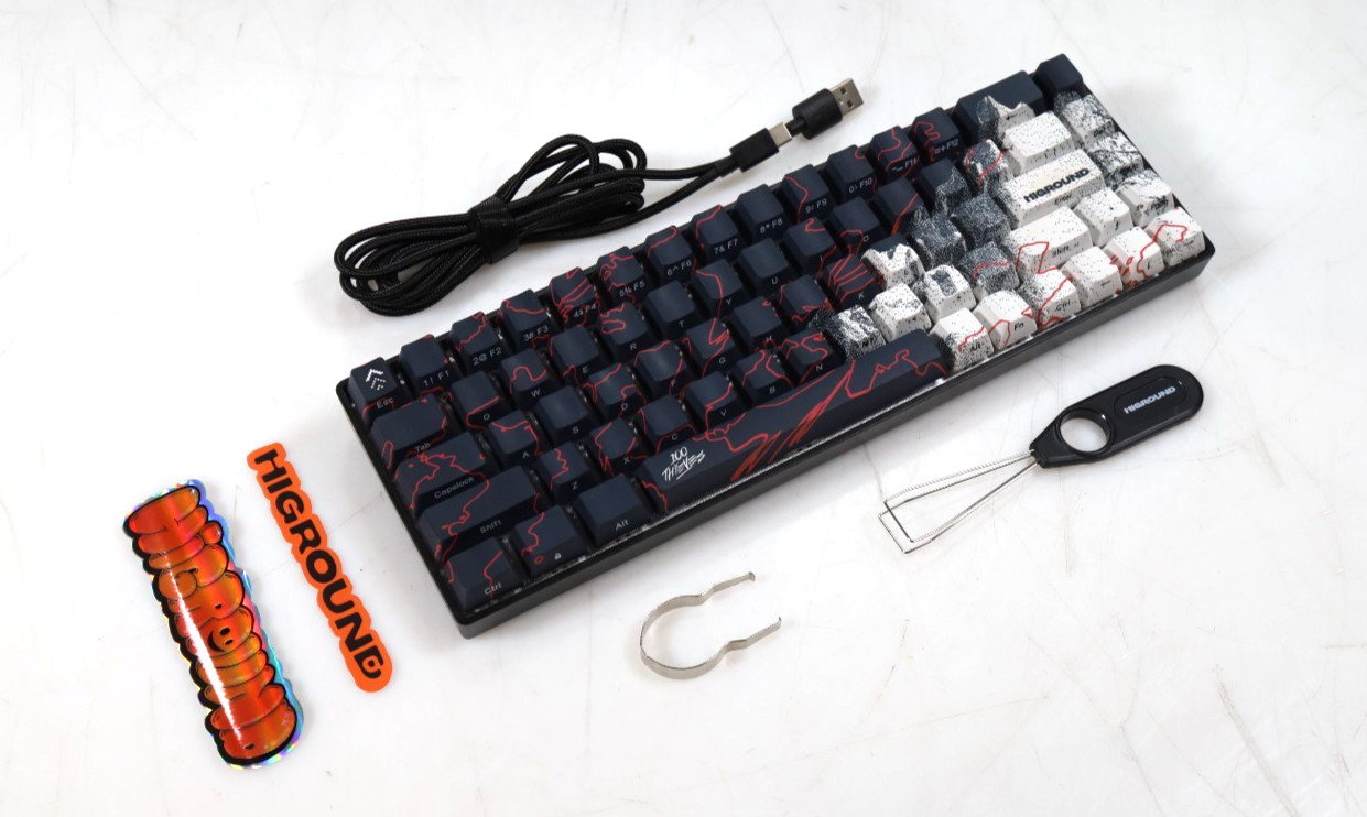 100 Thieves x Higround 65% ABS frame Mechanical Keyboard