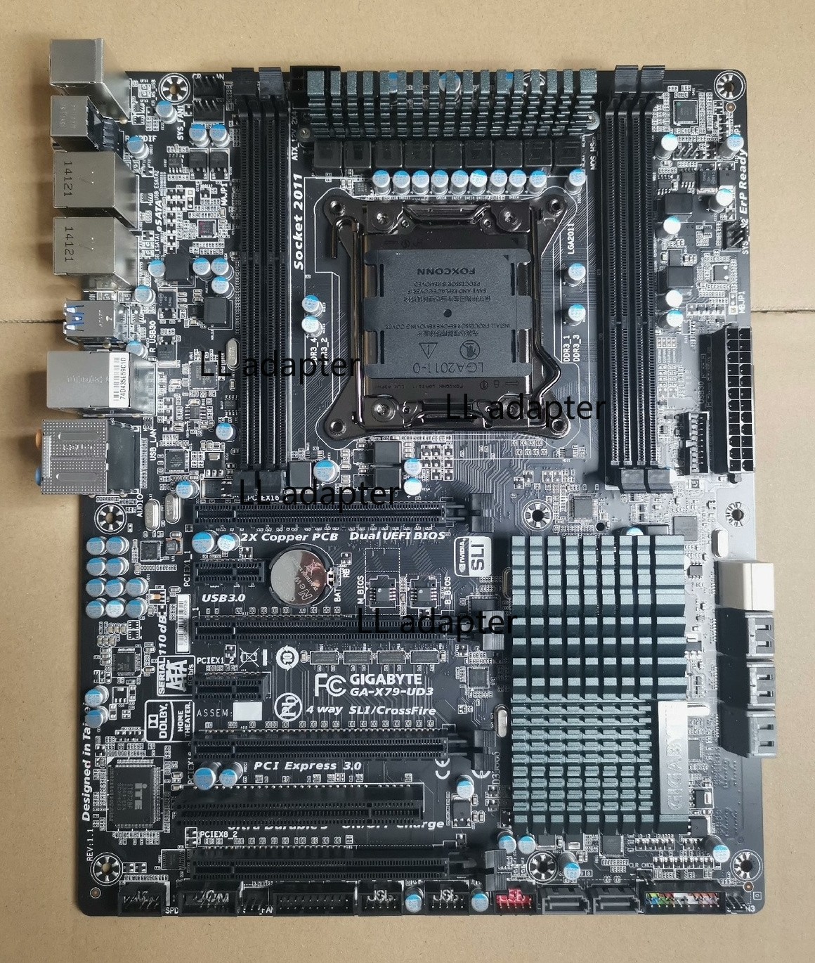 FOR GIGABYTE GA-X79-UD3 DDR3*4 32GB LGA 2011 ATX Motherboard Test OK