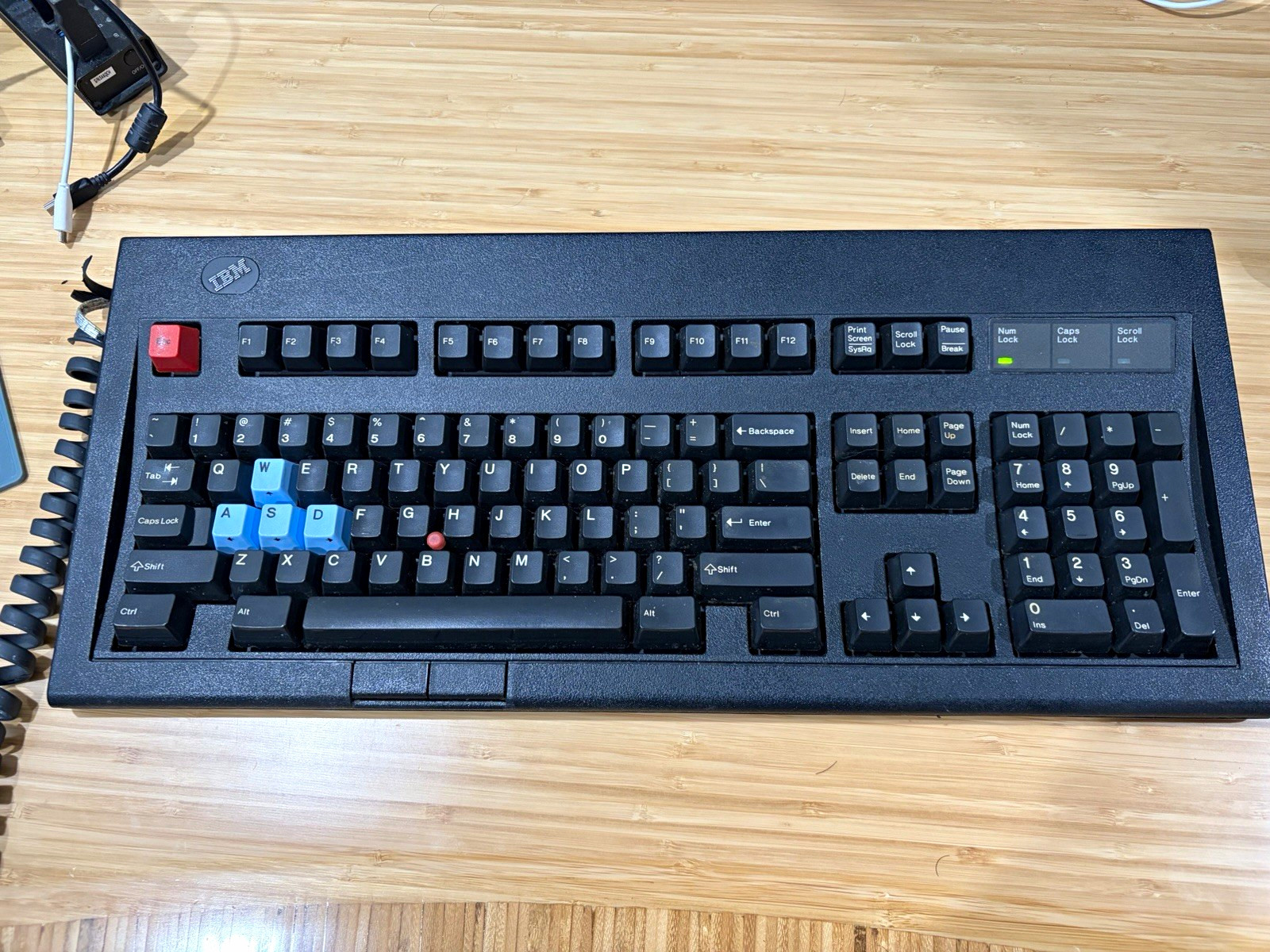 IBM M13 Mechanical Keyboard w/ Built-In Trackpoint PS/2 QWERTY Black 13H6705