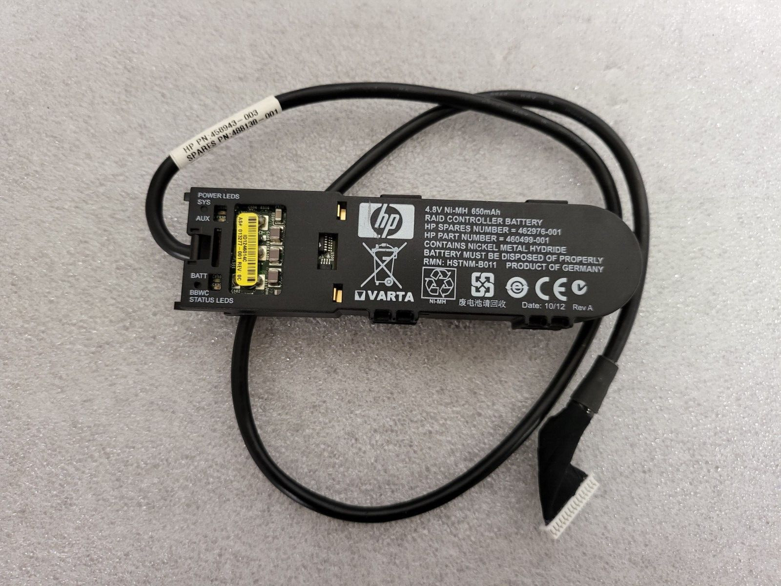 HPE Smart Storage Lithium-ion Battery 96W P01366-B21 878643-001 871264-001 USA