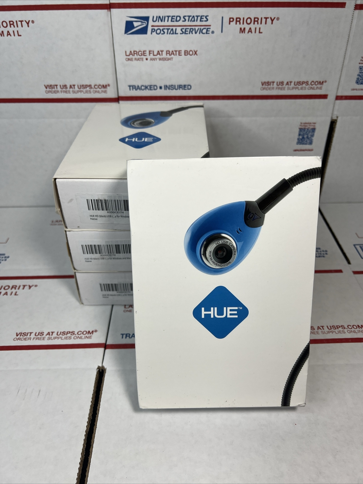 HUE HD USB Video Camera Webcam W/ Microphone Flexible Neck BLACK - SAME DAY SHIP