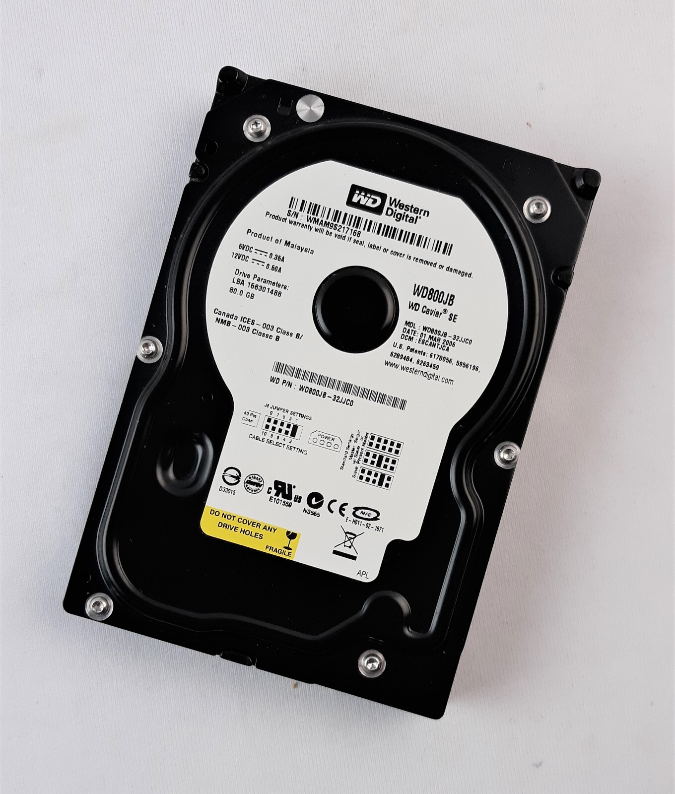 Western Digital WD800JB-32JJC0 Hard Drive