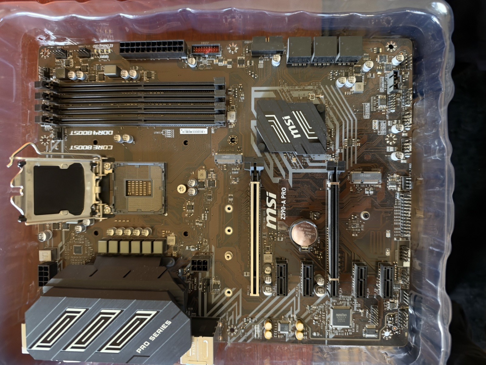 MSI Z390-A Pro Intel Motherboard W/ Intel Pentium G5420, io shield *FAST SHIP*
