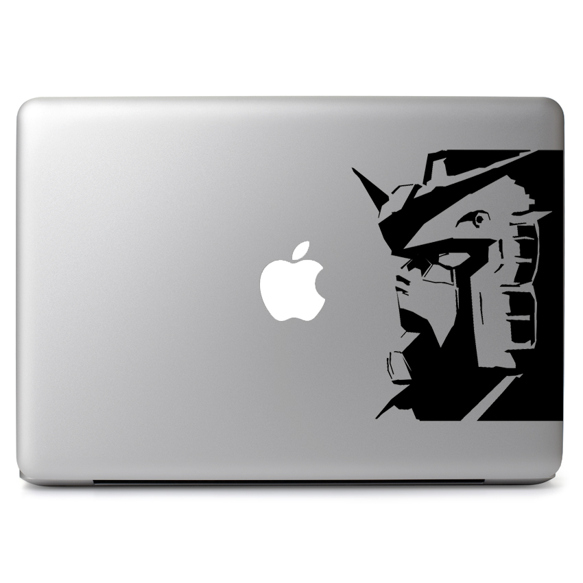 Gundam Head Decal Sticker for Macbook Laptop Car Window Bumper Helmet Wall Decor