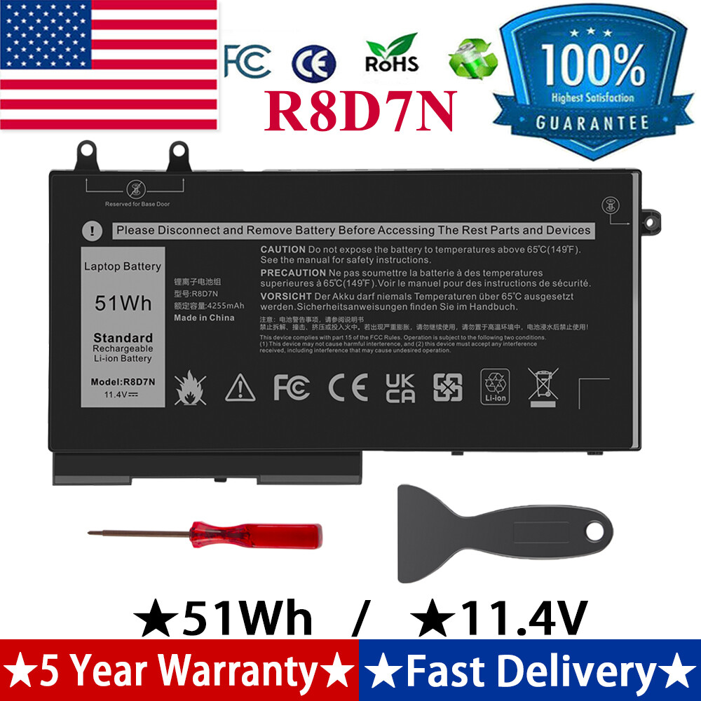 1V1XF 51Wh Battery Replacement for DELL Precision 3540 3550 Latitude 5400 R8D7N