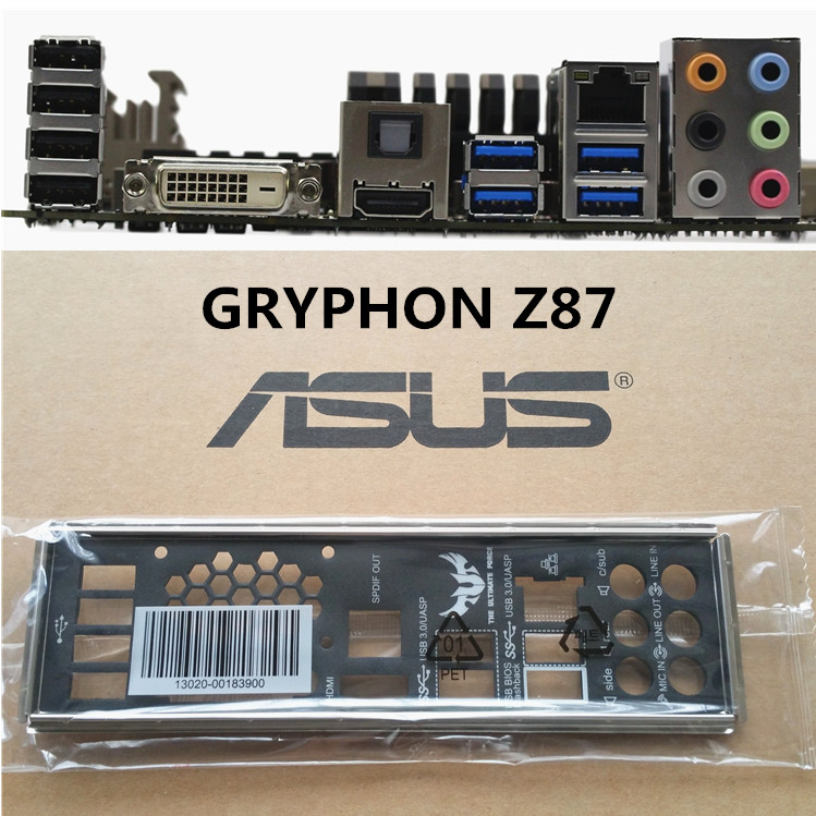 NEW Shield Backplate FOR ASUS GRYPHON Z87 IO I/O Shield Back Plate