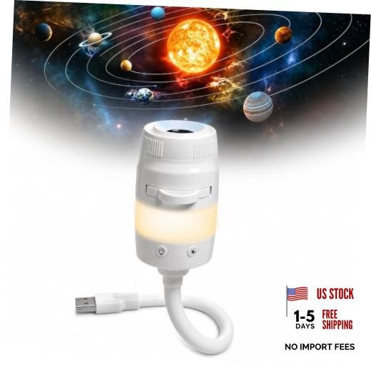 2-in-1 Galaxy Projector Night Light, USB Starry Sky Projector with 13