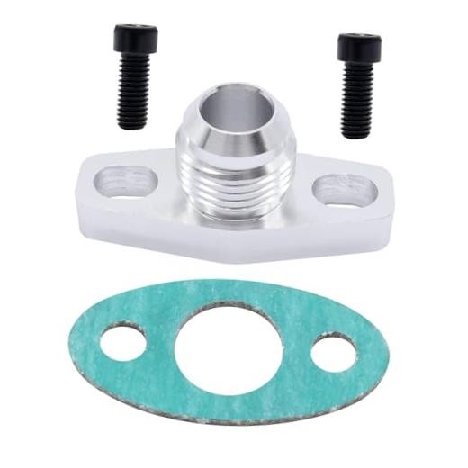 Turbo Oil Return Drain Flange Adapter Kit - Compatible With Garrett GT28 AN10