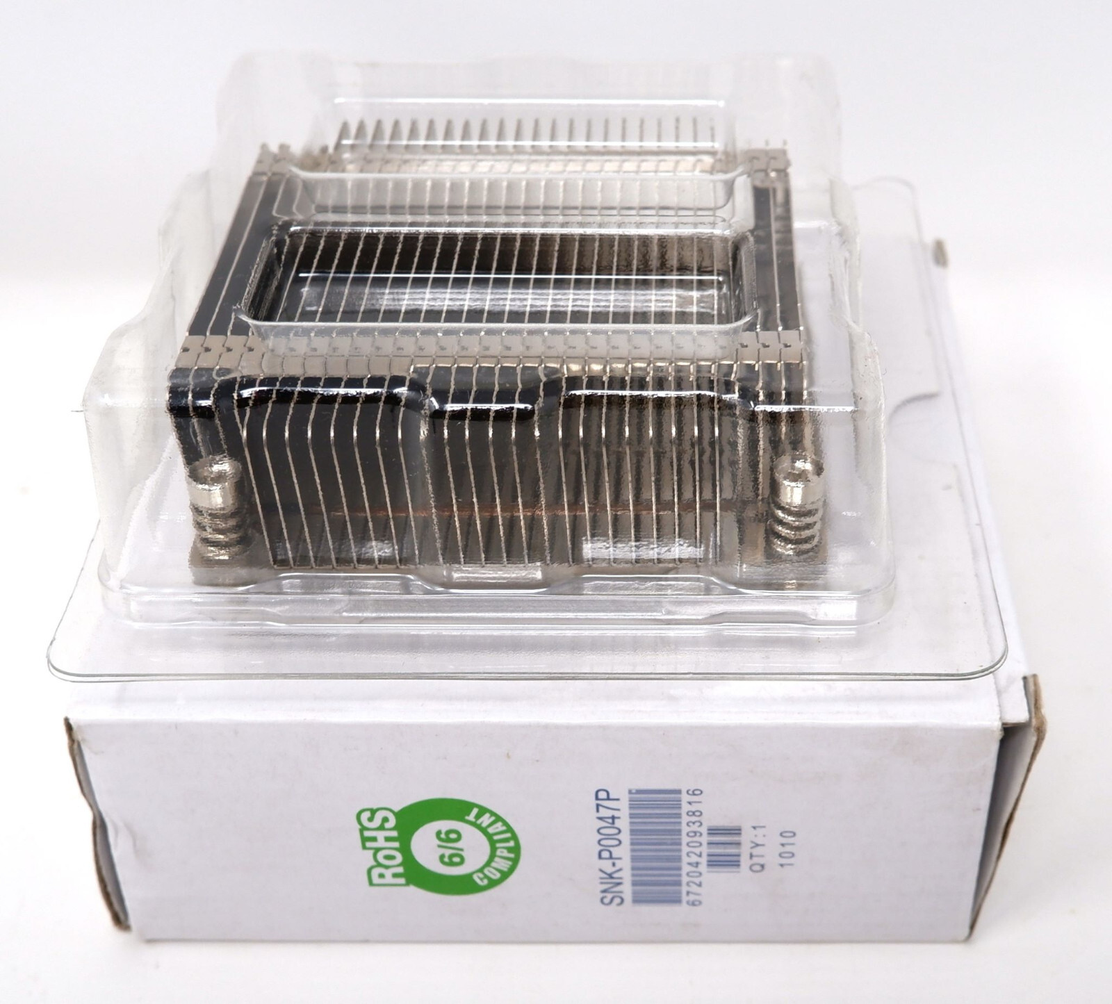 SUPERMICRO 1U PASSIVE CPU HEAT SINK SOCKET LGA2011 SQUARE ILM (SNK-P0047P) - NEW