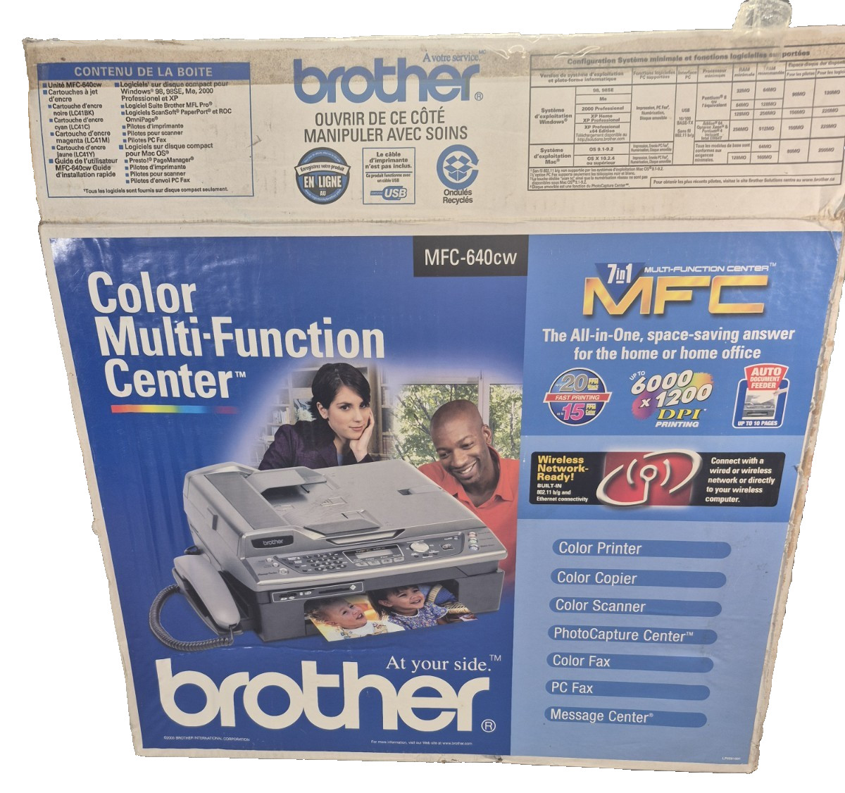 2005 Brother Color Multi Function  MFC-640CW Scanner/phone/ printer/copier/fax