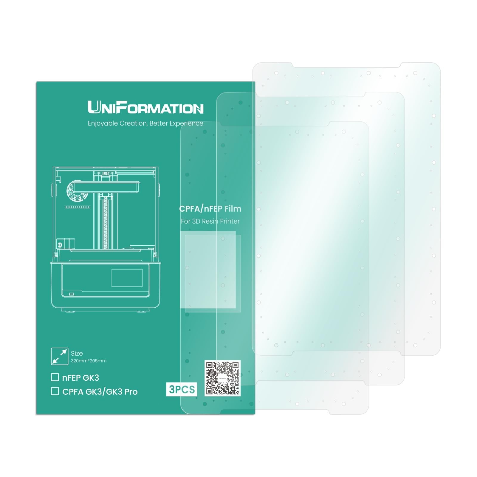 UniFormation GK3 NFEP Release Film Upgraded Version 2.0 3-Pack