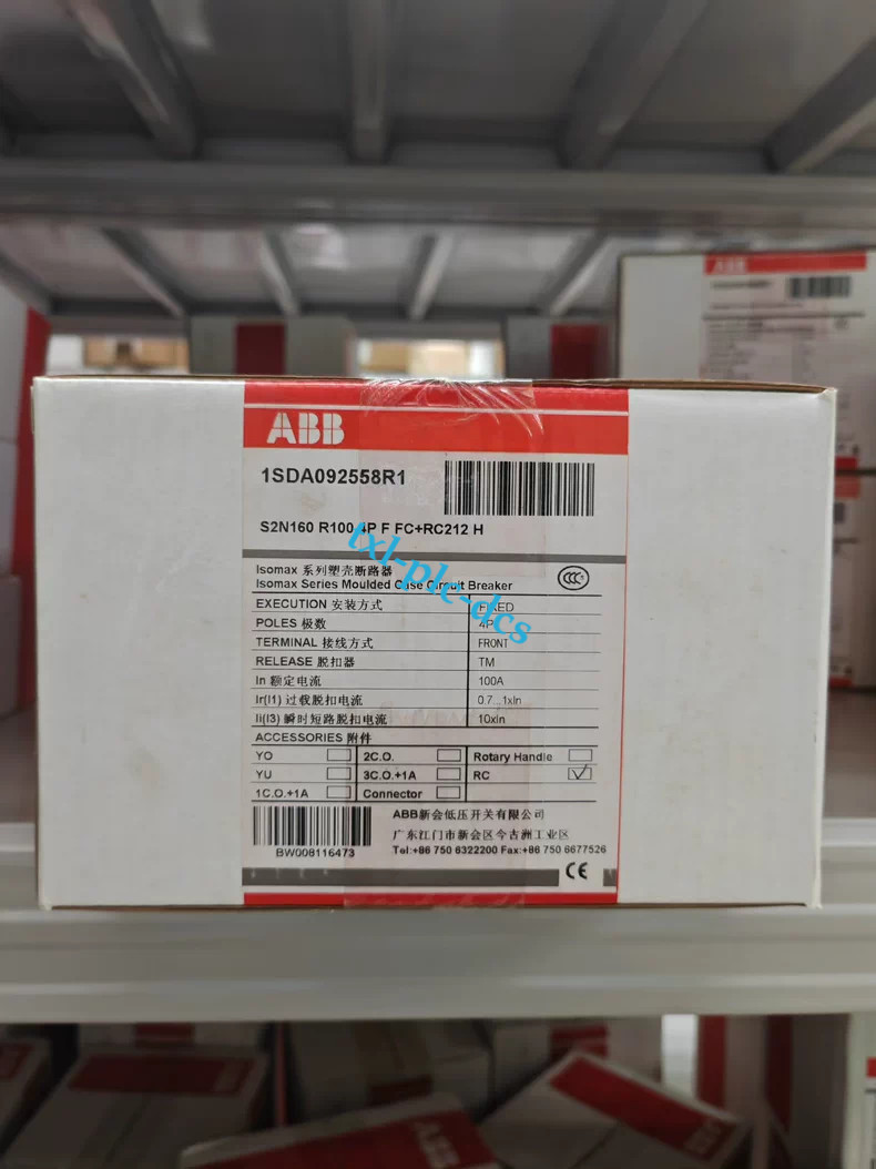 1PCS NEW S2N160 R100 4P F FC+RC212 H Isomax Series Circuit Breaker 1SDA092558R1