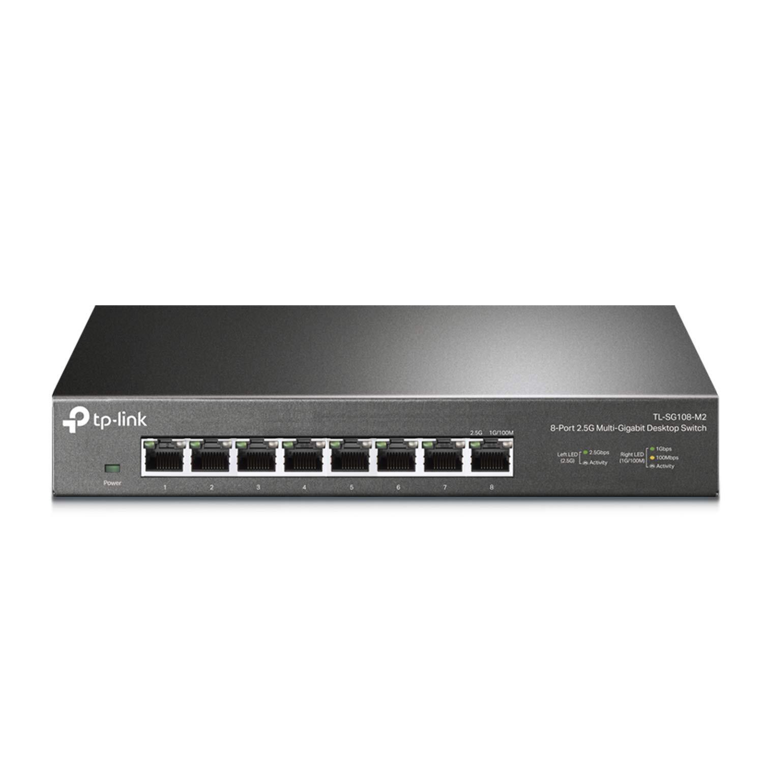 8 Port 2.5G Network Switch High Speed Desktop Switch with 40 Gbps Capacity
