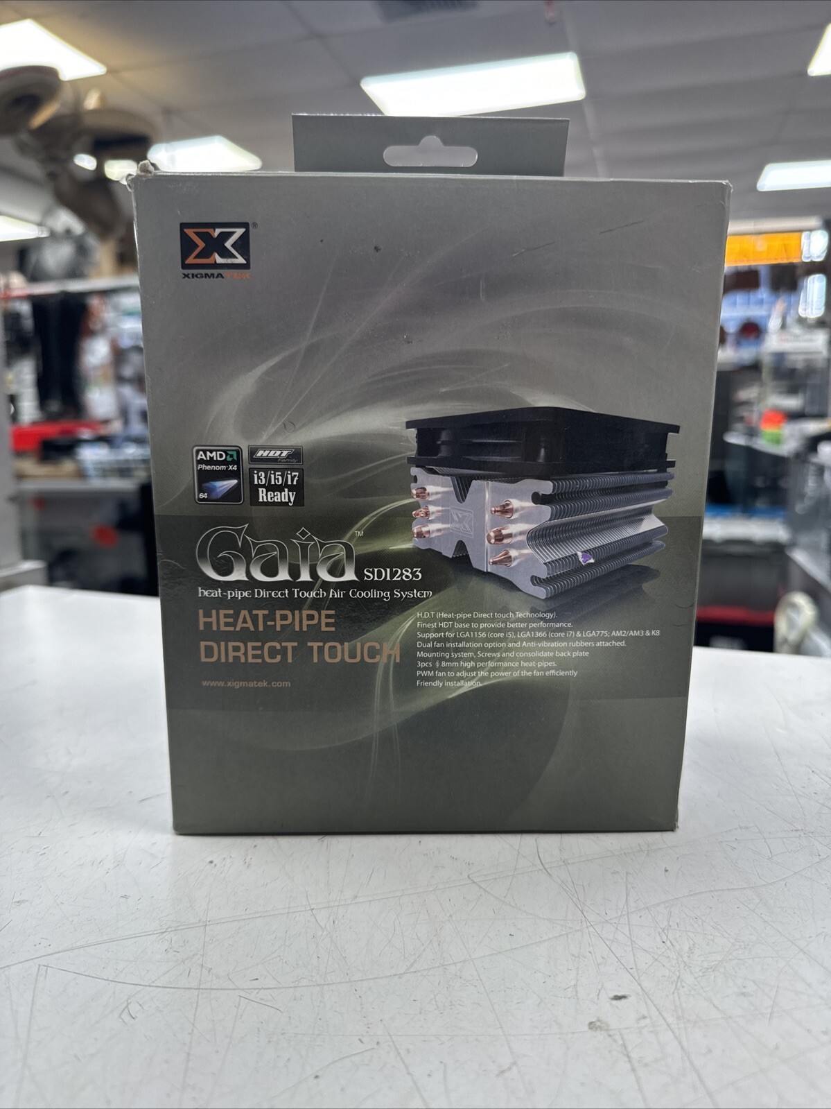 Xigmatek Gaia Heat-pipe Direct Touch Air Cooling System SD1283