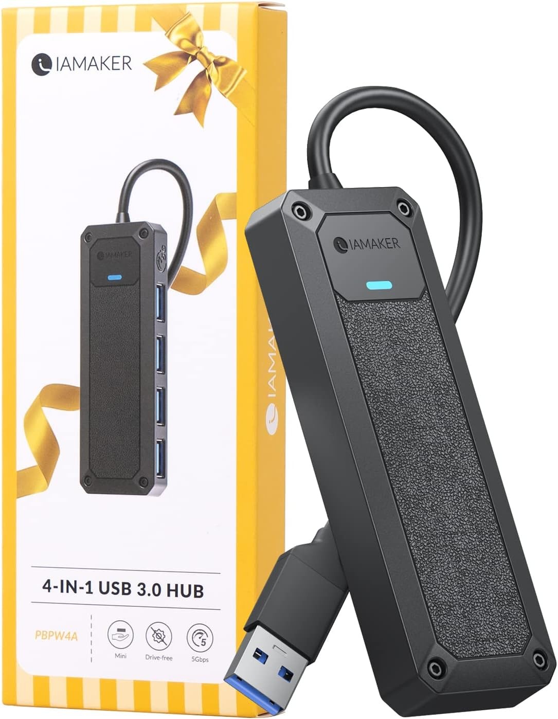 5Gbps Super Speed Data 4 Ports USB 3.0 Hub USB Splitter USB Expander/Extender