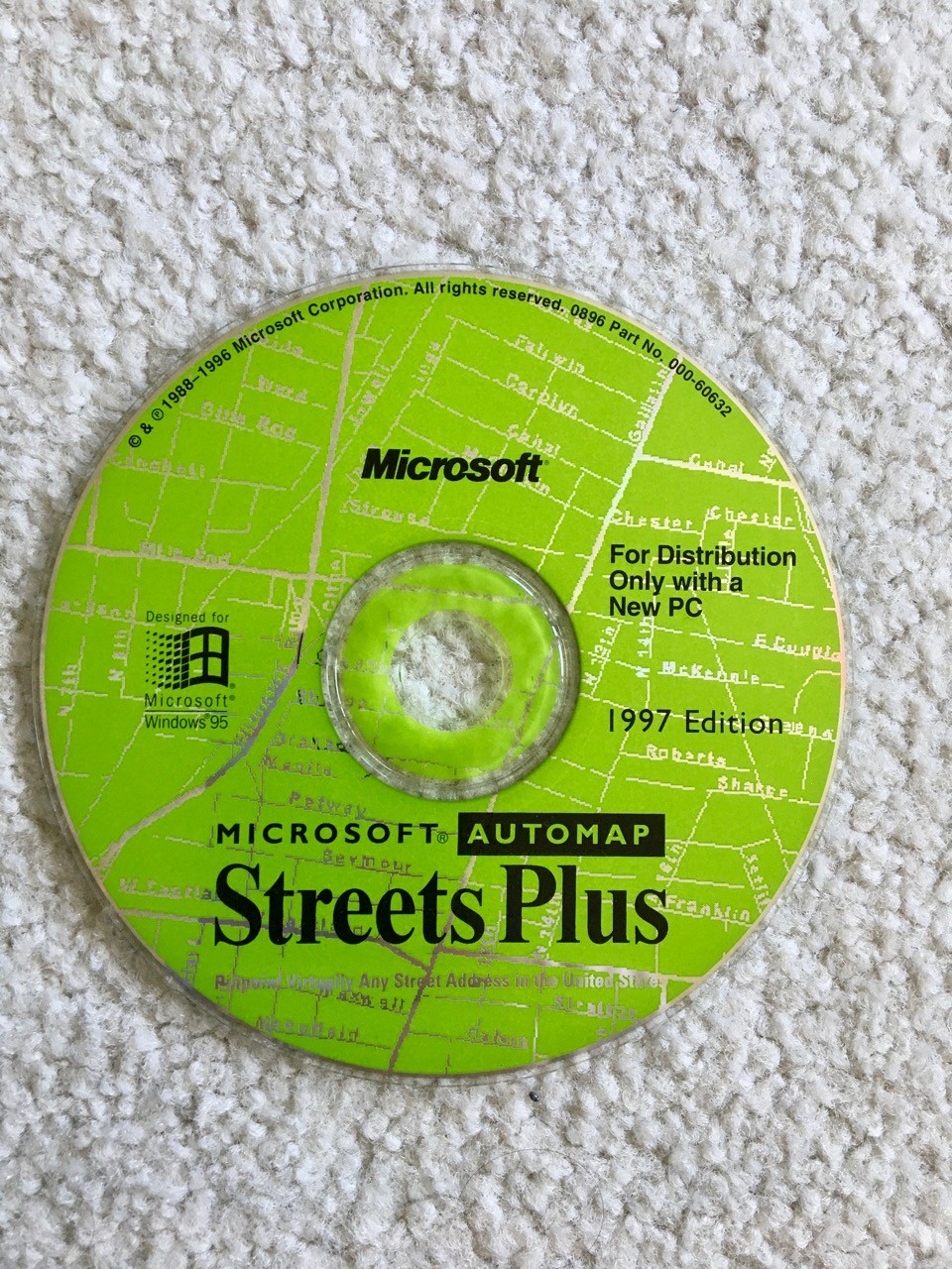 Microsoft Automap Streets Plus 997 Edition Windows PC CD-ROM