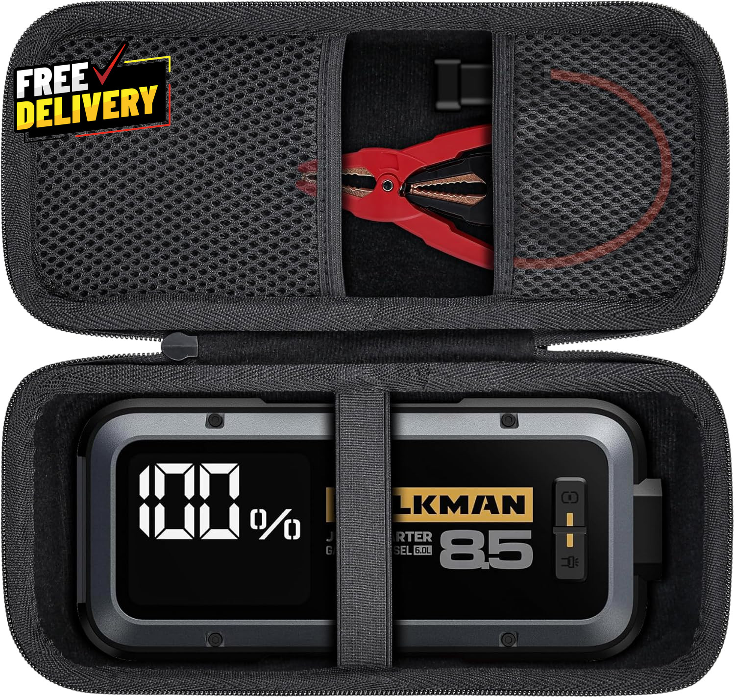for HULKMAN Alpha85/Alpha85S/Alpha Pro Jump Starter Hard Carrying Case Case Only