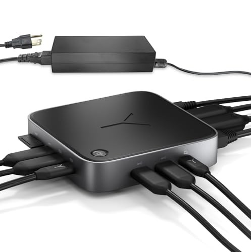BRYDGE STONE CORE POWERED CHARGING DOCKING STATION CAPABLE OF 10 PORTS - BLACK