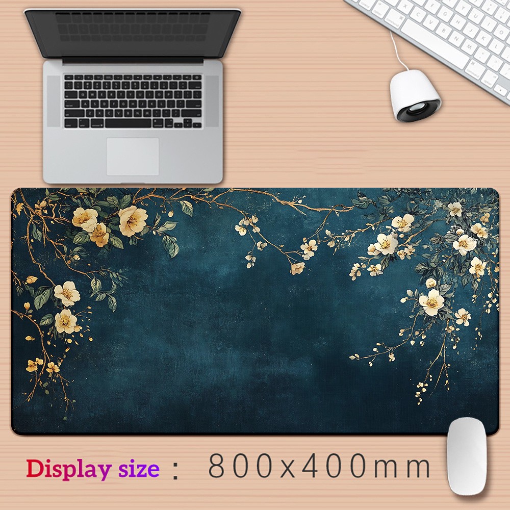 Beautiful Plum Blossom Mousepad, Keyboard Gaming Accessories Mouse Mat, Office