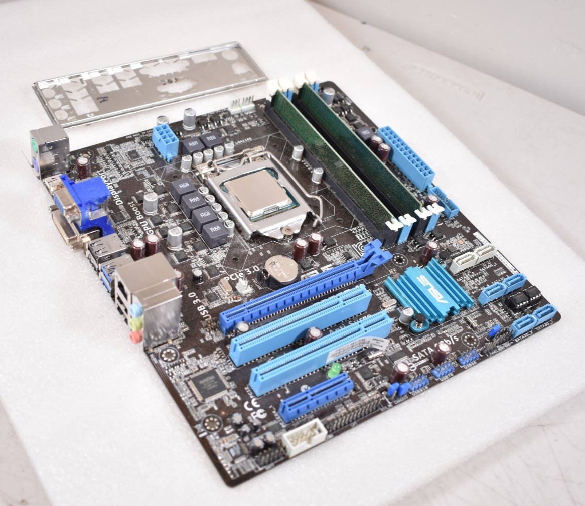 ASUS P8Q77-M LGA1155 DDR3 MOTHERBOARD COMBO - i5-3470, 8gb DDR3, w/ IO Shield