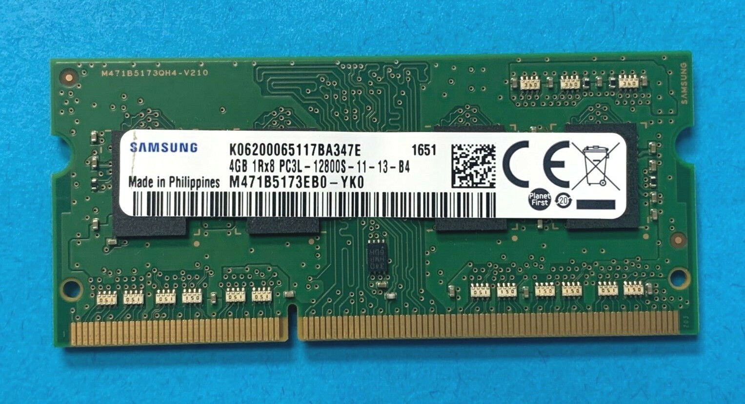 🔥Samsung 4GB 1Rx8 PC3L-12800S Laptop RAM Memory M471B5173EB0-YK0
