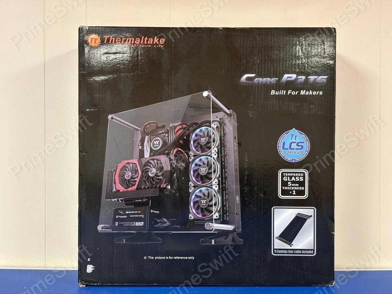 Thermaltake Core P3 TG Mid Tower Open Frame Case Tempered Glass ATX - NEW