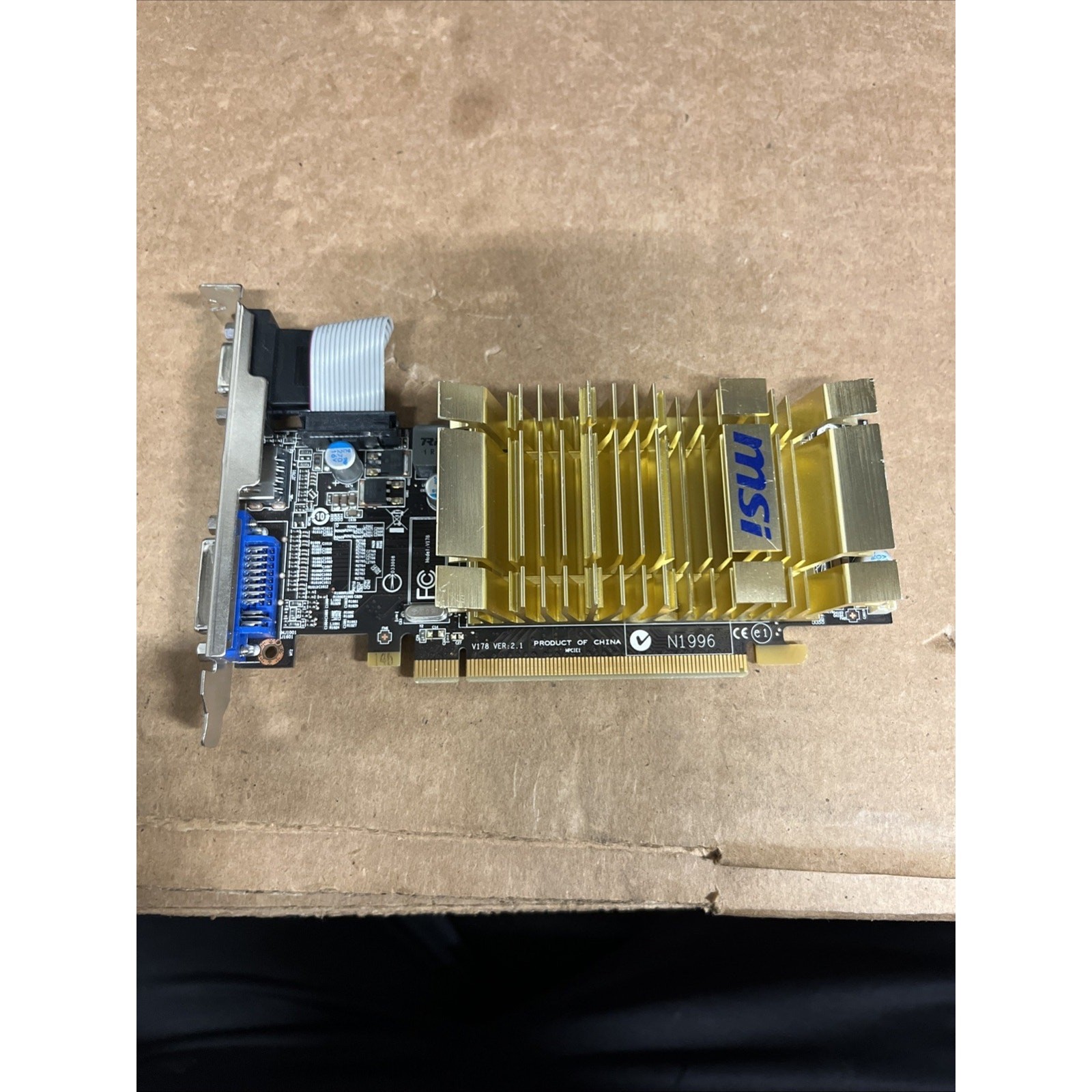 MSI V178 VER: 2.1 ATI Radeon HD 5450 1GB DDR3 PCI-E Graphics Card 109-B89031-00B
