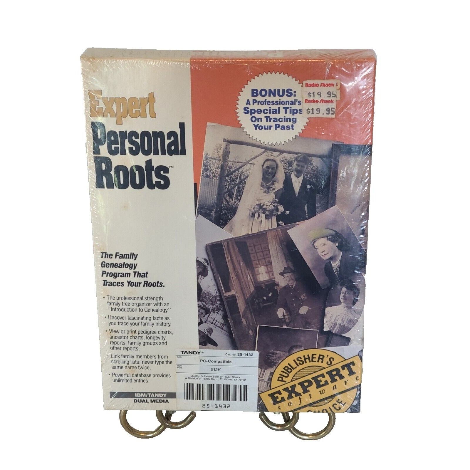VTG Expert Software Personal Roots For IBM/TANDY Family Tree Genealogy SEALED