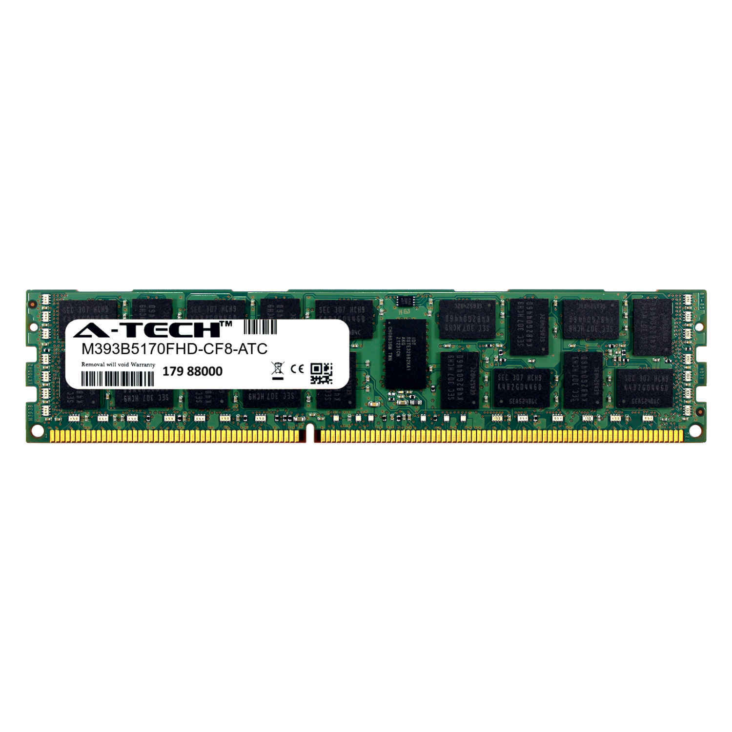 4GB DDR3 PC3-8500R ECC RDIMM Replacement for Samsung M393B5170FHD-CF8 Memory RAM