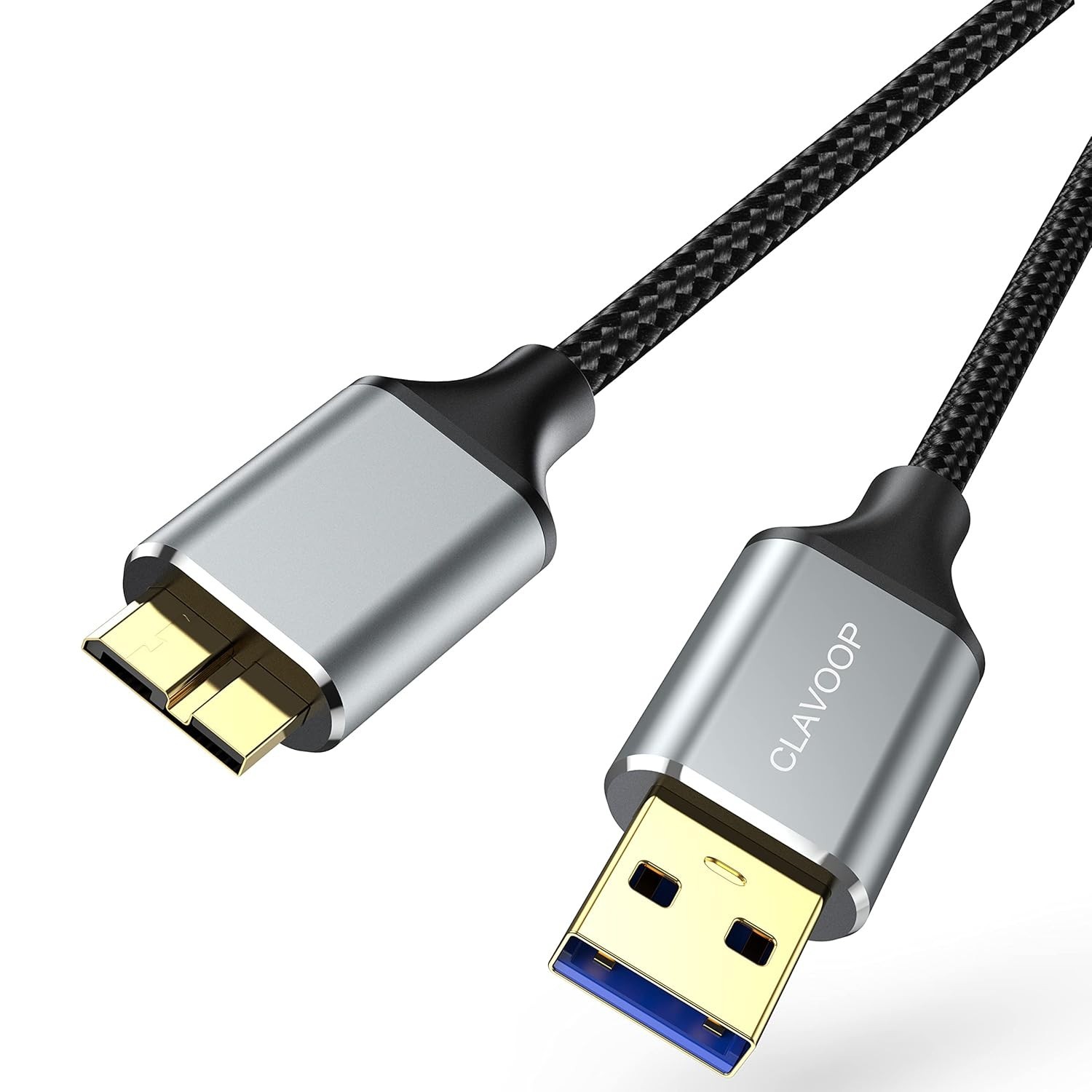 USB 3.0 Micro B Cable 1.5 FT, External Hard Drive Cable 5 Gbps High-Speed | USB 