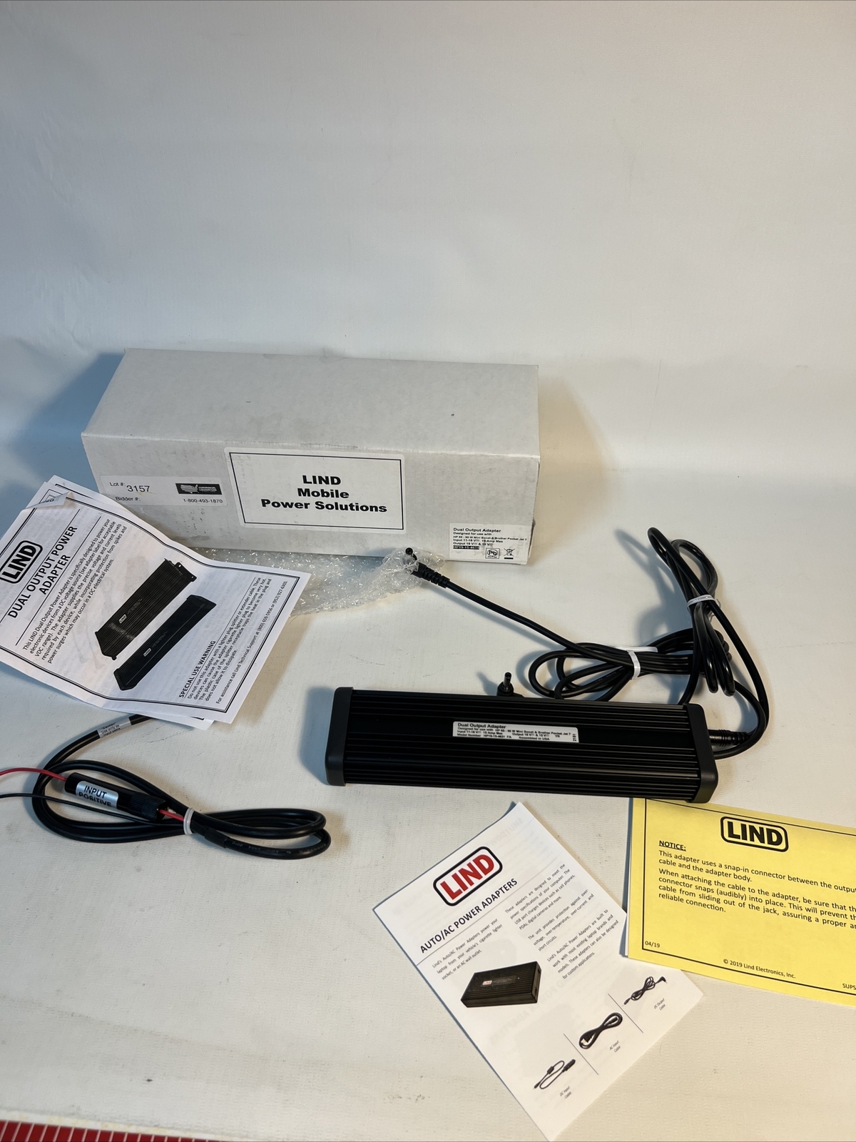 Power  Dual Output Adapter for HP 65-90 W W Mini Bondi & Brother Pocket Jet 7