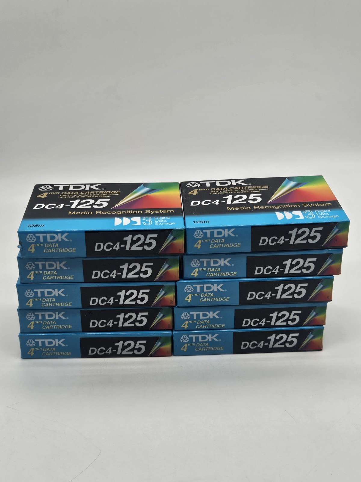 TDK DC4-125 4mm Data Cartridge Media Recogntion System 125m New Sealed Lot Of 10