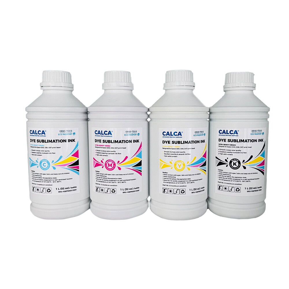 CALCA Ultra Density Series Dye Sublimation Inks 1L for DX5 Printheads USA！