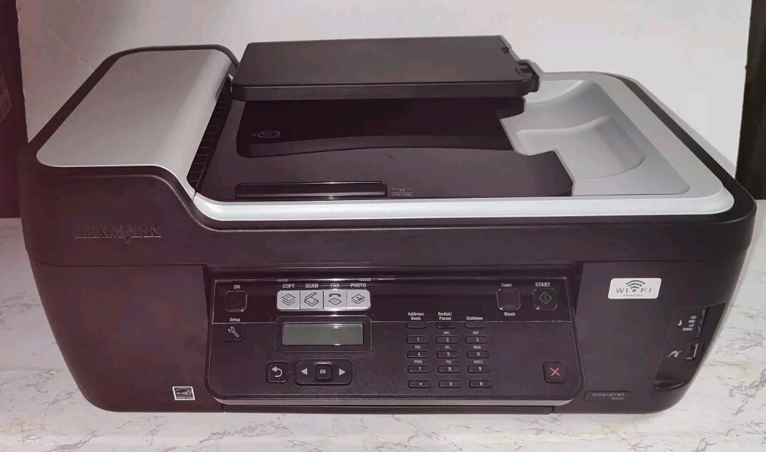 Lexmark Interpret S405 Inkjet Printer Copy Scan Print Fax WiFi New Ink & *Read*