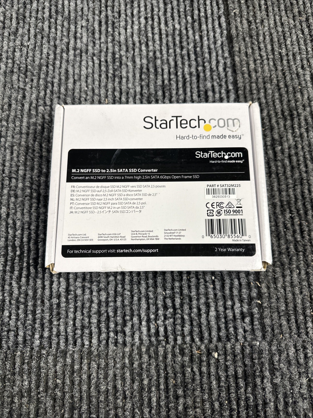 StarTech M.2 NGFF to 2.5in SATA Converter Open Frame SAT32M225 7mm