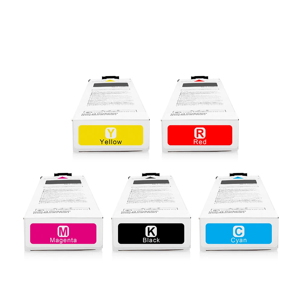 5PC Compatible Ink Cartridge  S-7295 - S-7299 For Riso GD9630R GD9631R GD7330R