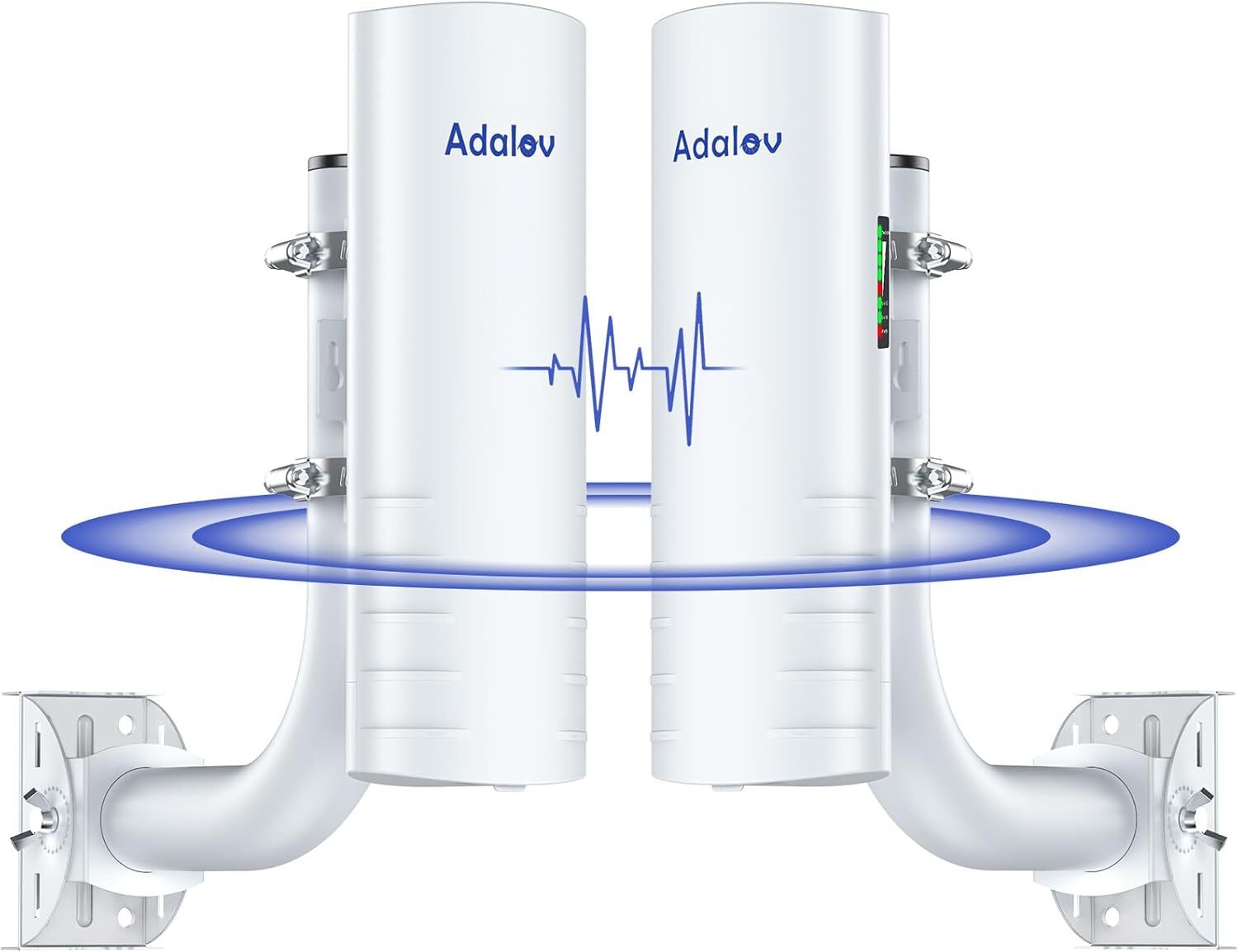 2 Pack 5KM 5.8G Wireless Bridge 2 x 1Gbs Ports Network Extend 14DBi high gain
