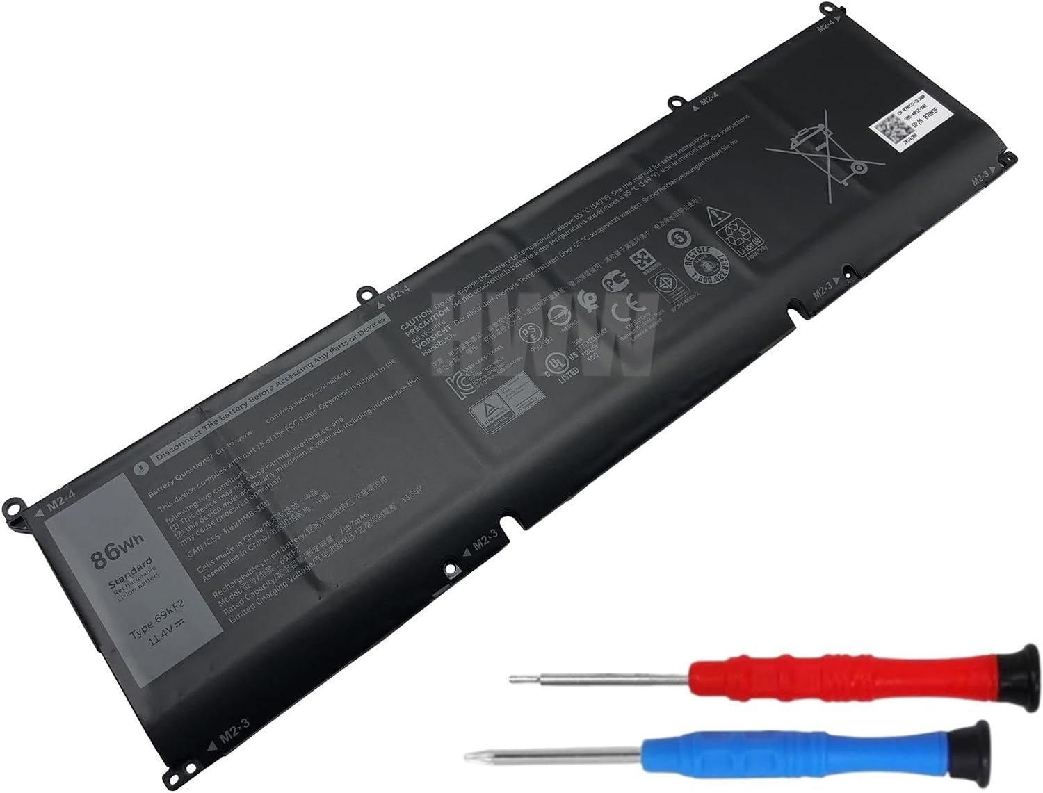 HWW New 11.4V 86Wh 69KF2 Battery Compatible with Dell Alienware M15 M17 R3