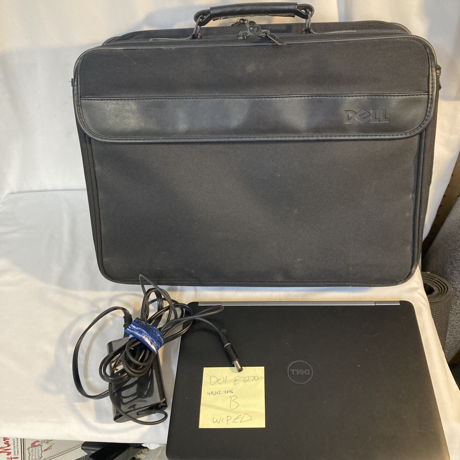 Dell Latitude E7270 Laptop MFG 2017- And Dell Computer Bag-READ