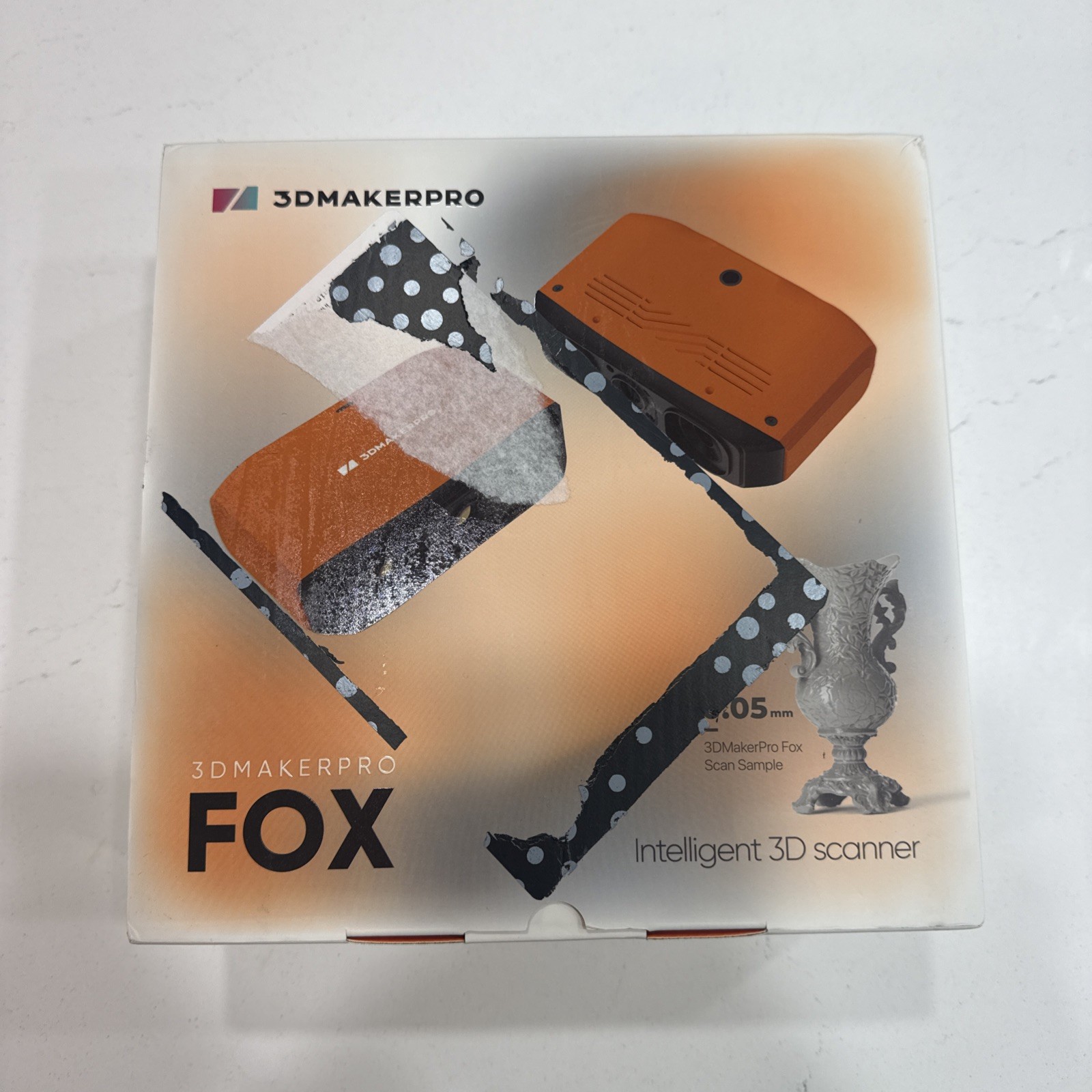 3DMakerpro Fox Intelligent 3D Scanner For 3D Printing Up to 0.05mm Accuracy