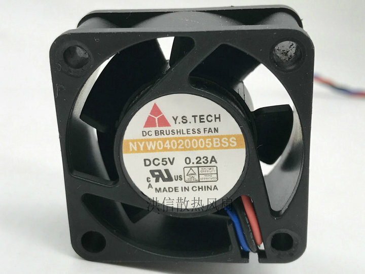 Y.S.TECH NYW04020005BSS 4020 4CM 5V 0.32A 3-wire  cooling fan